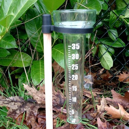 Pluviometer - regenmeter met stok
