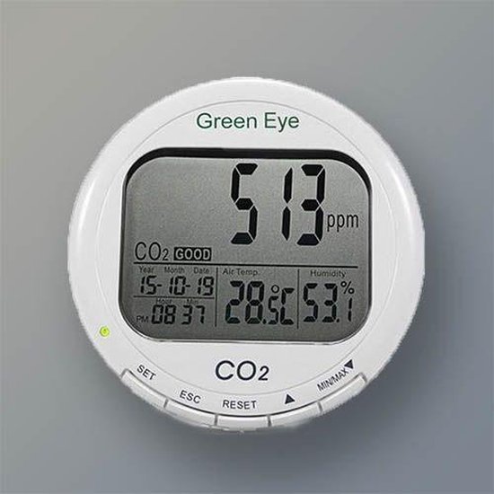 TechGrow Green Eye Co2 Meter + Logger  CO2/Temp/RH + Logger