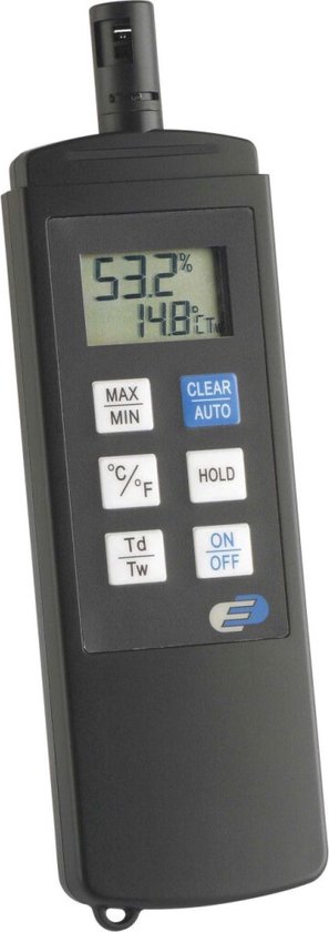 TFA Dostmann Dewpoint Pro Draadloze thermo- en hygrometer Zwart