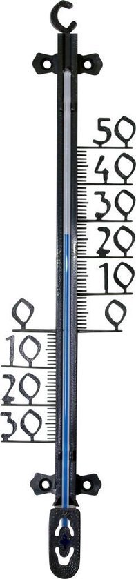 Synx Tools Buitenthermometer Kunststof 26cm - Min/Max - Thermostaten - Buiten temperatuur meter - Thermometer Design