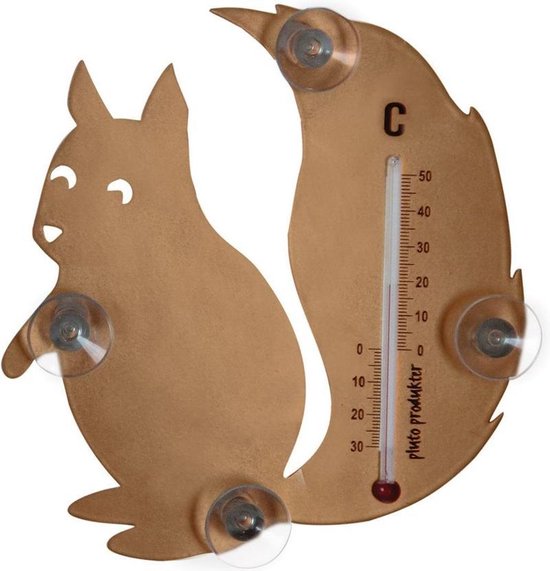 Pluto raam thermometer eekhoorn Koper