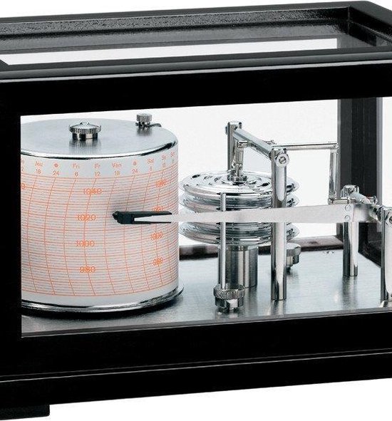 Barigo 2018.2 barograaf chroom zwart gelakt