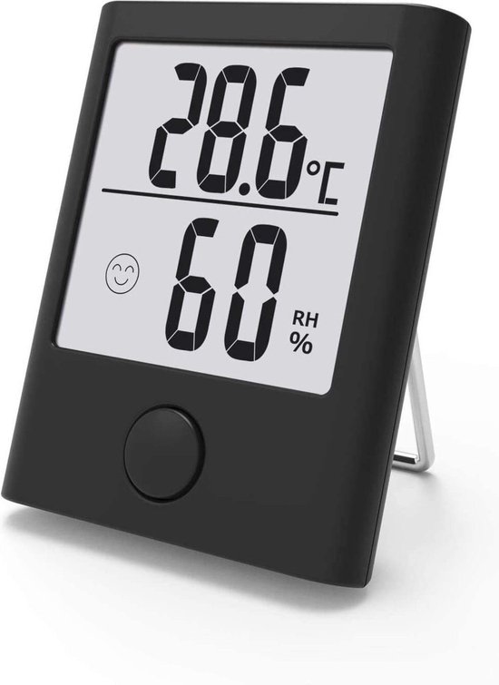 thermometer Buiten -ZINAPS  B0341 hygrometer Indoor Digitale draagbare Thermometer / Hygrometer, Binnen / Buiten Kamer Thermometer en Hydrometer, vochtmeting met een hoge nauwkeurigheid, Comfort-display voor de baby, Living Room, Office, etc.