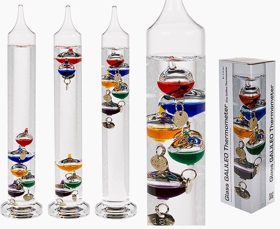 Galileothermometer glas 28cm