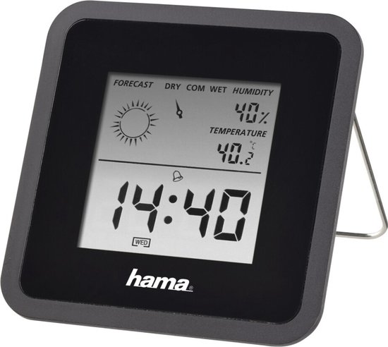 Hama Thermo- en hygrometer Zwart