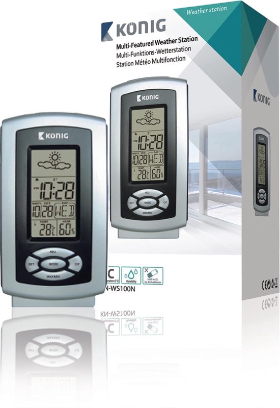 König KN-WS100N - Thermo Hygrometer Weerstation