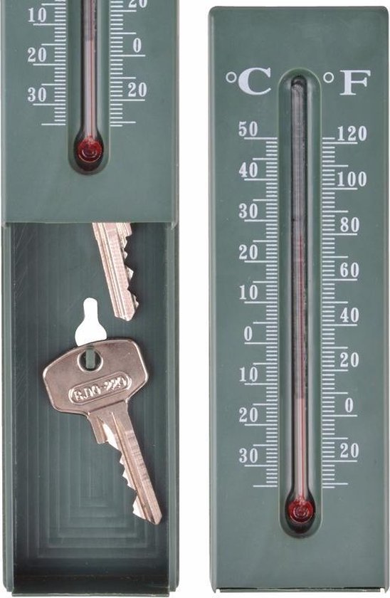 Sleutel verstop thermometer voor buiten