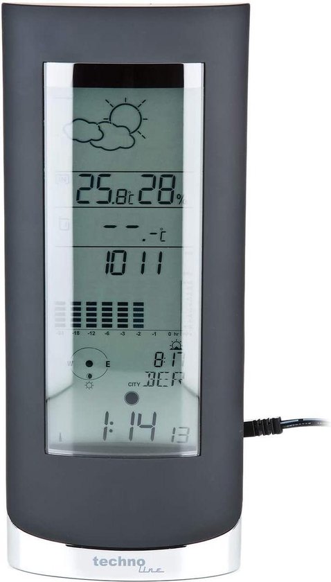 Digitale thermometer / hygrometer weerstation -  Technoline WS 6501