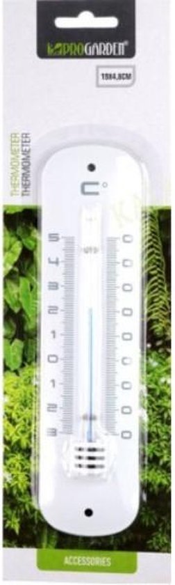 Thermometer metaal 19 cm 3 assorti