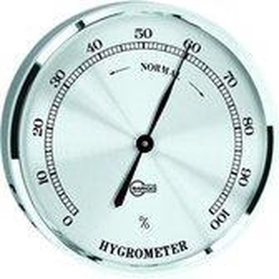 Barigo 409 hygrometer - chroom - analoog - Ø 8,5 cm