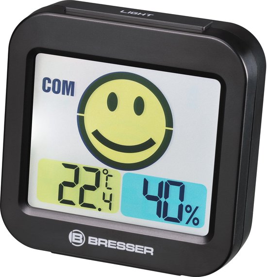 Bresser Weerstation - Thermo- en hygrometer Temeo Smile Zwart