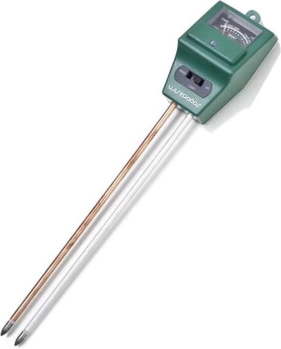 WiseGoods - PH Meter Grond 3 in 1 - Zuurtegraad Meter - Grondmeter - Vochtmeter - Planten - Bloemen - Tuin - Vochtigheidsmeter