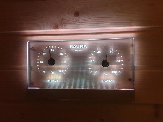 Saunia - Led - Thermo- & Hygrometer - 12V - Warm wit