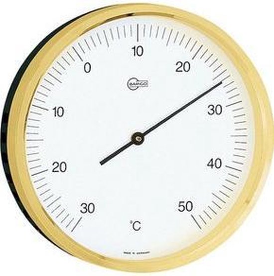 Barigo 820ms - thermometer - messing - analoog - Ø 10 cm