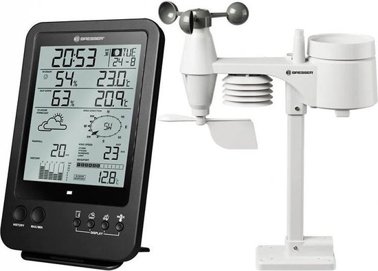 Bresser Weerstation - Meteo 5-in 1 - Incl. Barometer en Windmeter