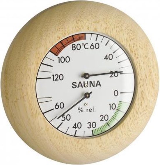 Sauna-Thermo-Hygrometer, Ø 136mm