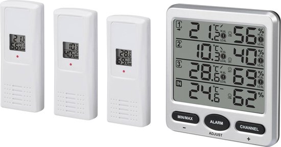 Renkforce Draadloze Thermo- En Hygrometer Zilver