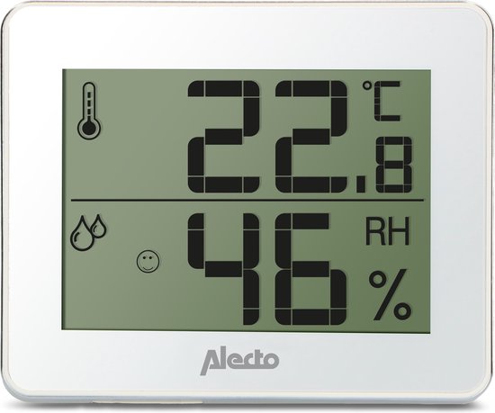 Alecto WS-55 - Thermometer & hygrometer voor binnen - Wit
