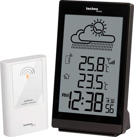 Digitale thermometer / hygrometer weerstation - Technoline WS 9251