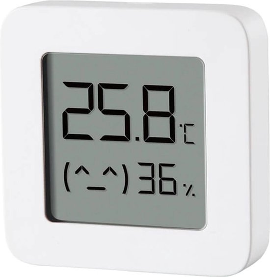 Hygrometer - Weerstation - Bluetooth - Luchtvochtigheidsmeter - Thermometer Voor Binnen - Inclusief CR2032 Batterij - 1 Stuks