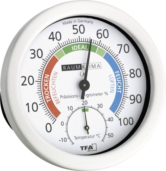 Thermo- en hygrometer 45.2028 (Ø) 120 mm