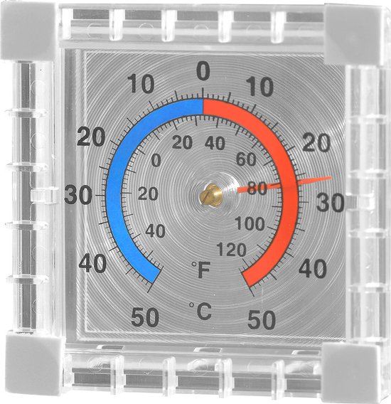 Raamthermometer - buiten thermometer - Zelfklevend - Kunststof - 77 cm