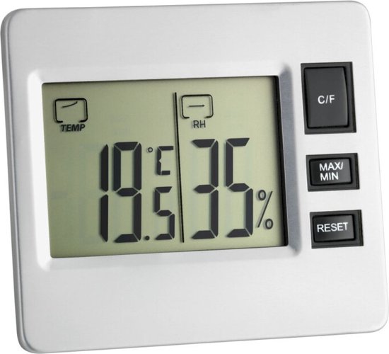 TFA Dostmann 30.5028 Thermo- en hygrometer Wit
