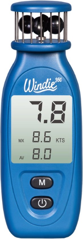 Windie 360 Pro Windmeter – Cup Anemometer – Windrichting onafhankelijk + gratis opbergtasje