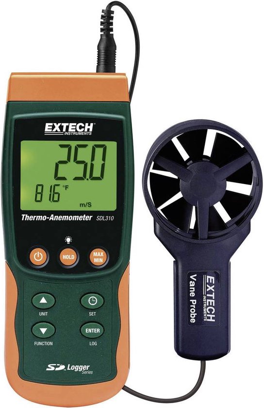 Extech SDL310 Windmeter 0.4 tot 25 m/s