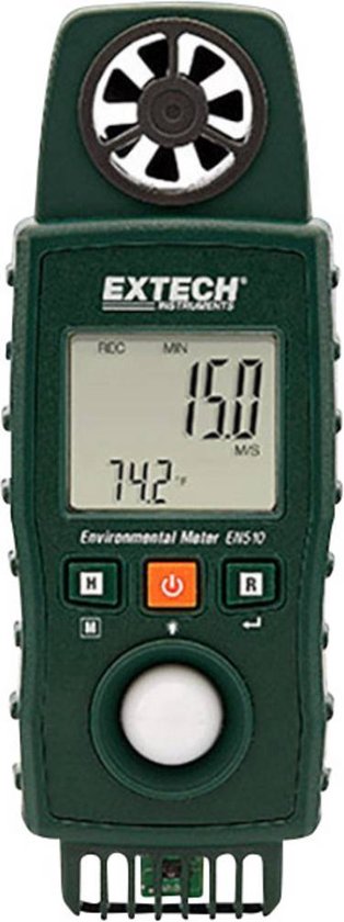 Extech EN510 Windmeter 0.4 tot 20 m/s Met temperatuurmeting