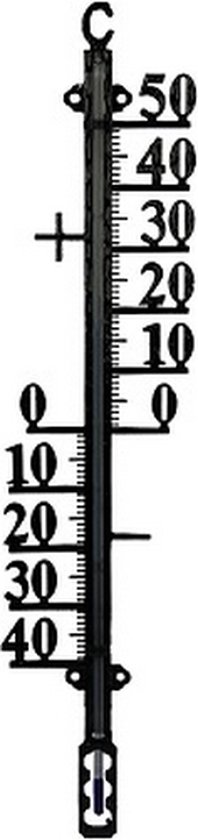 Talen Tools - Buitenthermometer - Metaal - Min/Max - 38 cm - Zwart