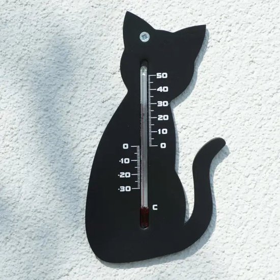 Furniture Limited - Wandthermometer kat zwart