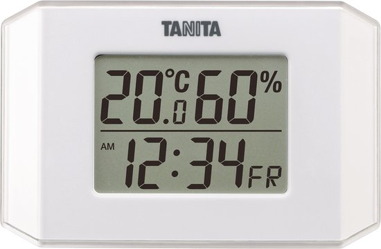 TANITA TT-574 Hygrometer- temperatuurmeter - magneet - klok - Japanse nauwkeurigheid technologie