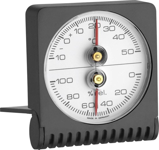 TFA Dostmann 7601 Thermo- en hygrometer Zwart