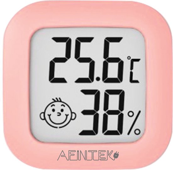 Thermometer & Hygrometer - Temperatuur en Luchtvochtigheid Meten - Roze